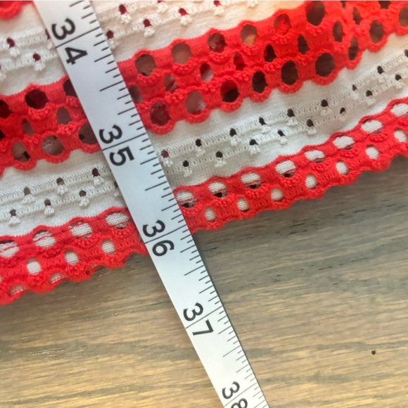 Elle Red and White Striped A-Line Dress Women’s size 2 - Picture 6 of 8